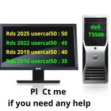 Windows Server 2022, Remote Desktop services RDS 50 User or Device Cals -Dell350