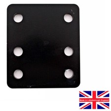 BLACK Tow Bar LEVELING DROP PLATE Adjustable 130 x 150 x 12.0 mm Made in ENGLAND