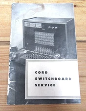 NEW YORK TELEPHONE COMPANY CORD SWITCHBOARD SERVICE BOOK