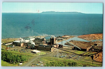Fort William Ontario Canada Postcard Abitibi Pulp and Paper Company 1966
