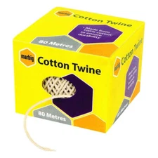 Marbig  New Natural Twine Cotton Ball 80m General Purpose Durable 100% Cotton