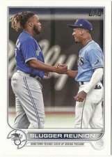 2022 Topps Series 1 Wander Franco Vladimir Guerrero Jr. Slugger Reunion #329