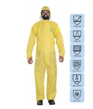 Microgard 2300 Coverall Plus Hood & Finger Loops Size XL Unused PPE