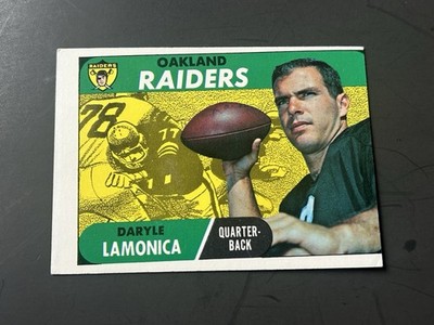 1968 Topps Football #194 Daryle Lamonica EX+ Miscut Oakland Raiders Notre Dame