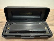 Vintage Hohner Pro Harp Harmonica Made in Germany Black w Original Case Blues