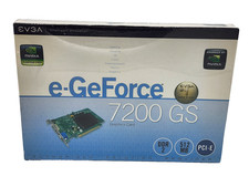 EVGA e-GeForce 7200 GS 256MB On board 512MB Supporting PCI-E SVideo Out VGA DVI