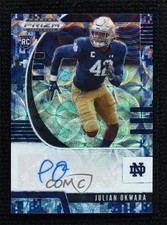 2020 Panini Prizm Draft Picks Rookies Camo 7/25 Julian Okwara #174 Auto 1z6