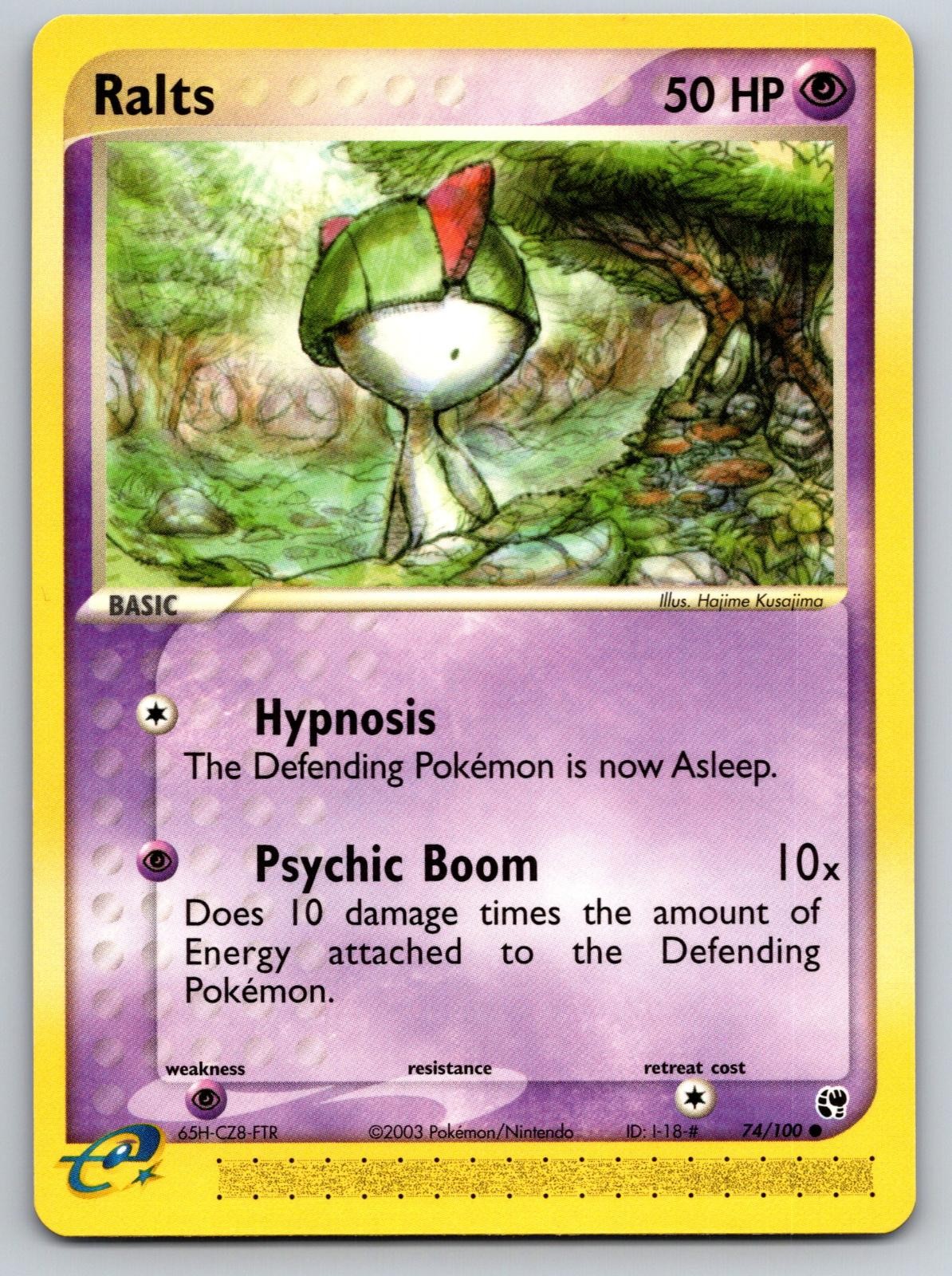 Ralts 74/100 Common Sandstorm Pokemon Near Mint