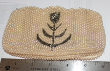 Vintage 1940s Miranda Handmade Beaded Coin Purse - Made in Japan Needs Repair