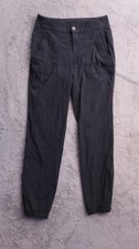 Athleta Joggers Womens Size 2 Gray Elastic Waist Hiking Zip Performance Stretch
