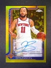 2025-26 Topps Chrome Jalen Brunson Auto Refractors Gold /50