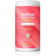 All-Purpose Cleaning Wipes Pink Grapefruit Scent Multi-Surface Compostable Wipes