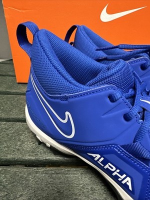 Nike Alpha menace 3 shark‎ CV0582-414 size 10.5 royal blue football cleats new Nike Alpha Menace 3 Shark Football Cleats Royal Blue CV0582  main image 3