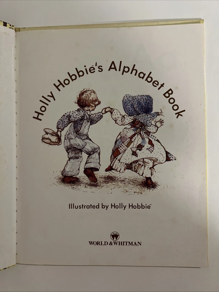 Vintage Holly Hobbie’s Alphabet Book 1979 Collectable Hardcover Book - Image 3 of 4