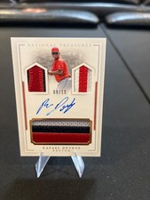 2016 National Treasures Rafael Devers pre RPA gold Tri Patch /10