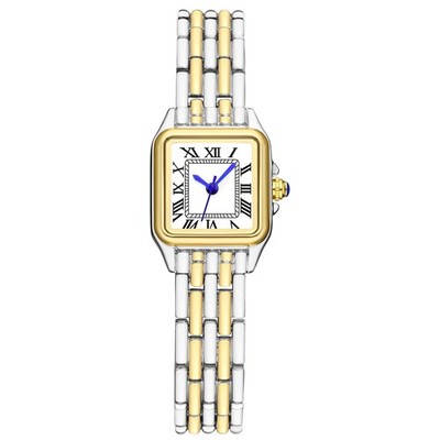 IBSO Classic Square Watches for Women with Small Roman Numerals Dial GD-SR