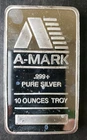 A-Mark 10oz Silver Bar