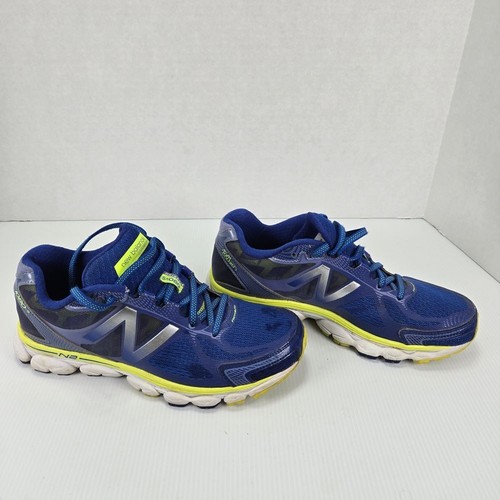 New Balance Running Athletic Sneakers Blue Yellow N2 Cushioning Women's US 8.5 - Picture 1 of 15