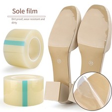 Clear Self-Adhesive Shoe Sole Protector 8cm x 200m Roll Compatible with Footwear