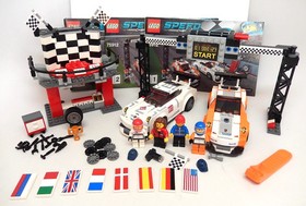 Lego Porsche 911 Gt Finish Line 75912 Speed Champions 100% Complete Set 551 Pcs