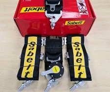 Sabelt 4 Point Harness - BLACK - Race / Rally / Drift / Track / Road / Seatbelt 