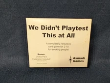 Asmadi Games We Didn't Playtest This at All with Chaos Pack