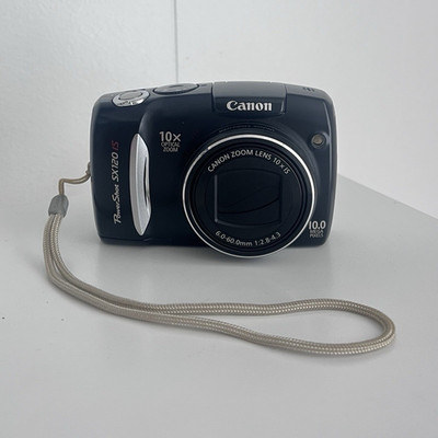 Canon PowerShot SX120 IS 10MP Compact Camera 10x Zoom 3in LCD Flash Black