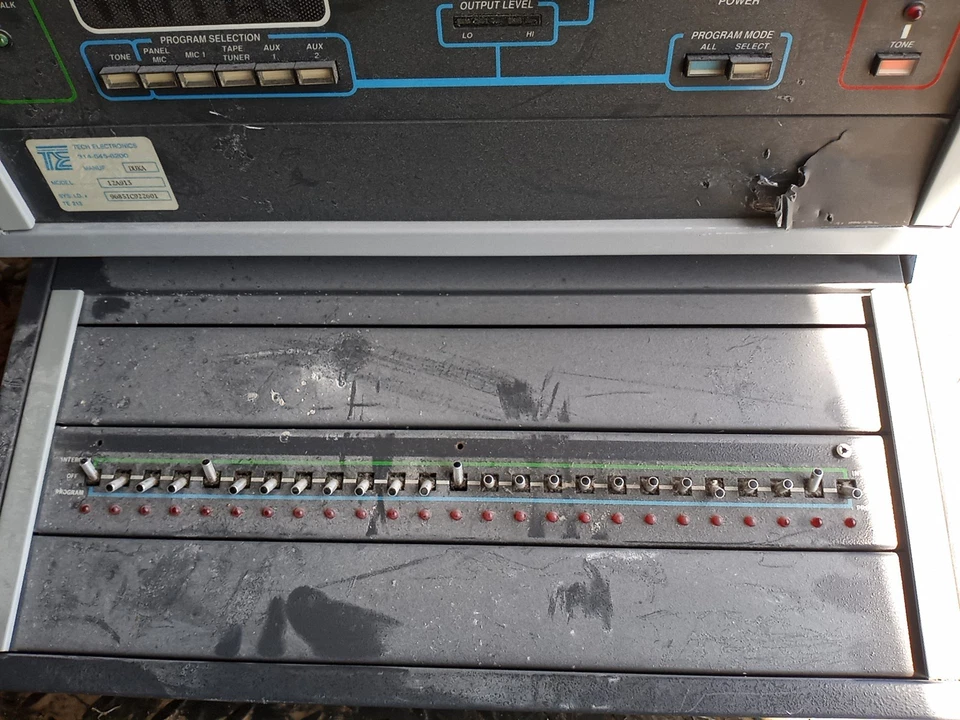 Dukane Compact 3200 Model 12A913 School Intercom System W/ Lathem Sonachron... - Image 2 of 4