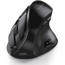 Ergonomic Bluetooth Vertical Wireless Mouse - Rechargeable  Multi-Device