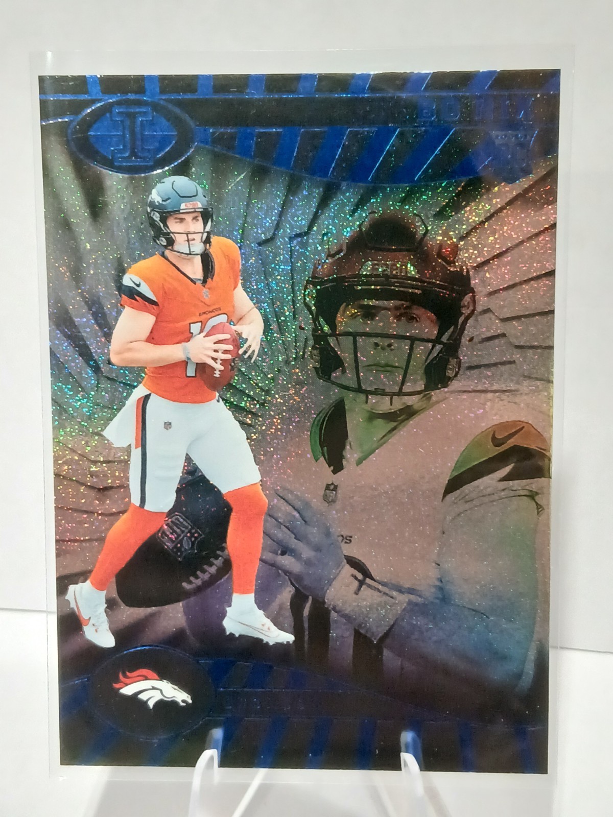 2024 Panini Illusions - Bo Nix #22 Trophy Collection Dots (RC) Denver Broncos