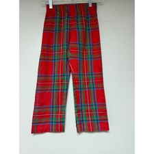 Old Navy Kids Red Plaid Pajama Pants Flame Resistant Size S 6-7 Holiday