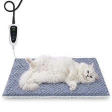 Cat Heating Pad 11 Temperature 25 Timer Heated Cat Bed Indoor 18x18 Inches