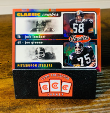 2022 Classics Classic Combos Red #4 Jack Lambert/Joe Greene /50 Steelers