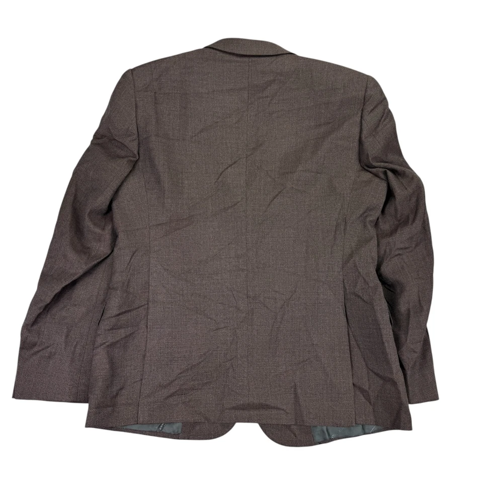 Armani Exchange Mens Slim Fit Wool Blazer Sport Coat Brown 42R - Image 4 of 4