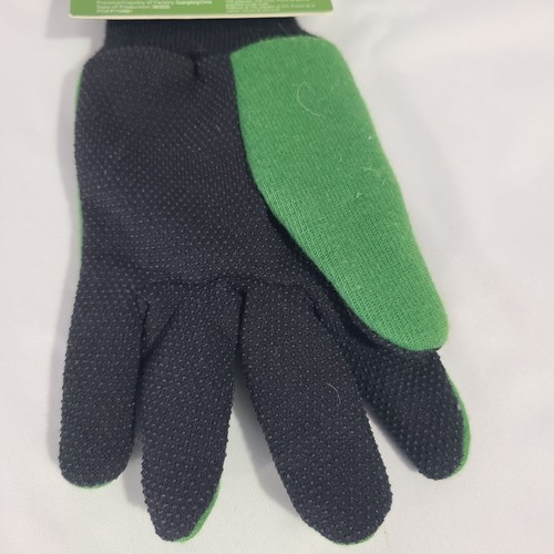 Brand New John Deere Light Duty Cotton Grip Gloves Youth Kids Green Garden - Picture 7 of 8