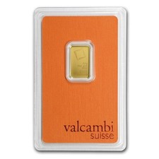 2.5 gram Gold Bar Valcambi (In Assay) .9999 Fine 4767.91 per troy oz