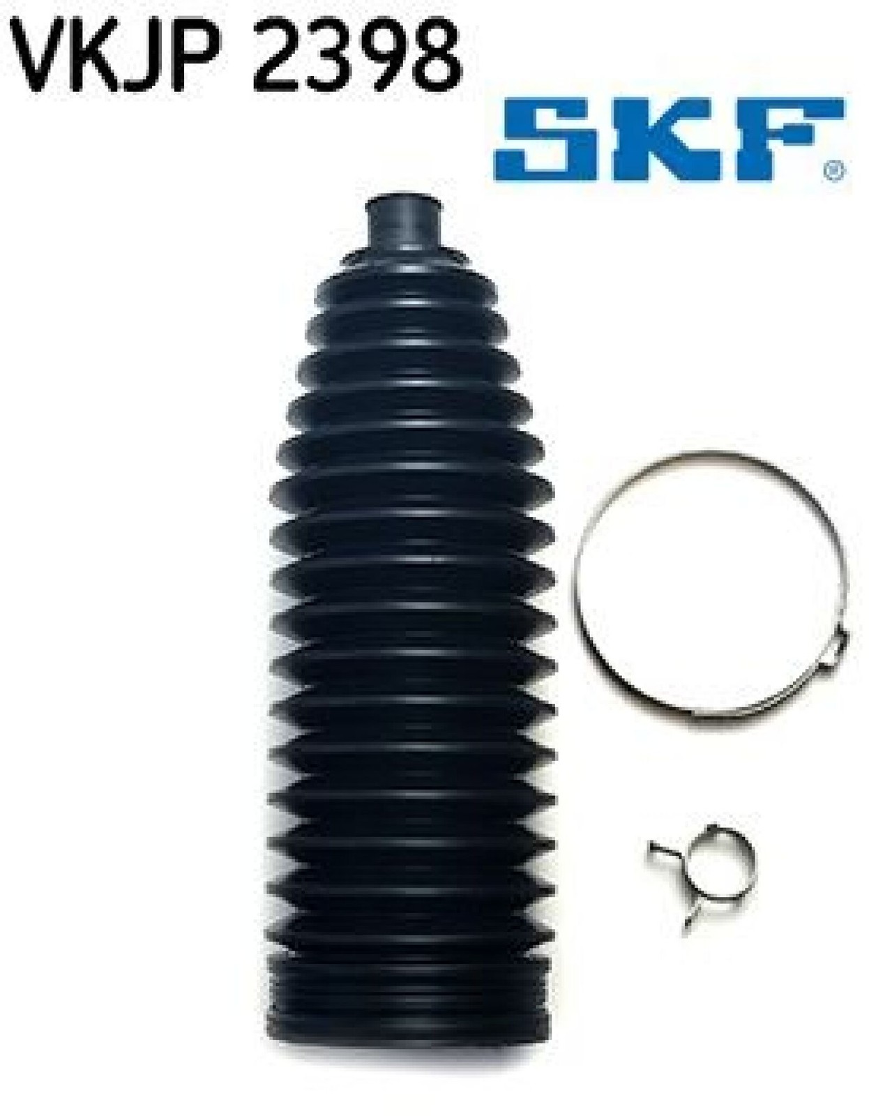 SKF Lenkungsbalgsatz VKJP 2398 Position Vorderachse beidseitig Höhe 107 mm Länge 233 mm Breite 104 mm - OE-Qualität - Bild 2