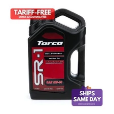 Torco A160540LE, One Sr-1 Synthetic Oil 5W40 5 Liter Bottle Performance Parts
