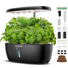 Indoor Garden Hydroponics Growing System: 12 Pods Plant Germination Kit Garde...