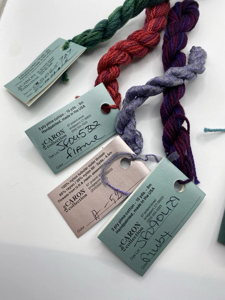 Lot of 6 Caron Needlepoint Cross Stitch 5/10/36 Yds Watercolours Impressions (27 - Image 4 of 4