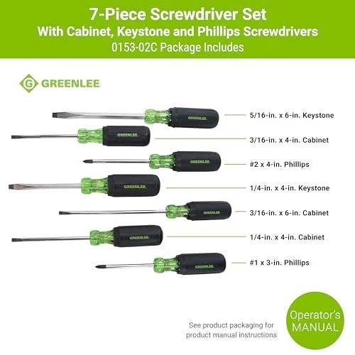 Greenlee 0153-02C Screwdriver Set, 7-Piece - Image 3 of 4