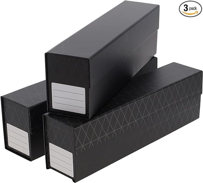 Коробки для карточек BCW QuickFold - Упаковка из 3 карточек - Черные - Коробка для хранения карточек с магнитной застежкой 6590₽