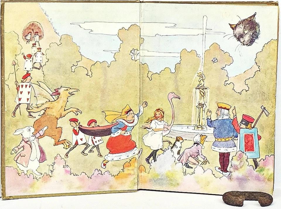 1919 color ALICE IN WONDERLAND Alice's MARGARET TARRANT Adventures LEWIS CARROLL Foto 2 de 4