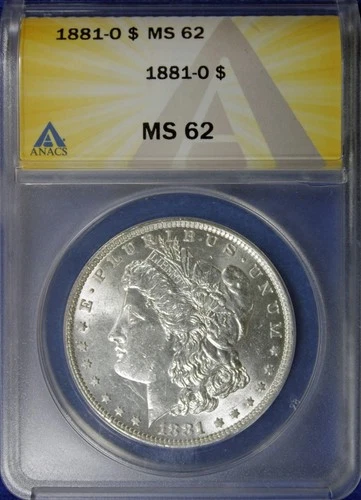 1881-O Morgan Silver Dollar ANACS MS-62  (2532383)