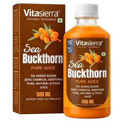 Vitasierra Sea Buckthorn Pulp Concentrate (500 ml) Pure Vitamin C Omega 3 6 7 9