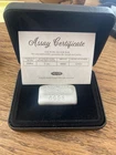Engelhard Revived Silver 3 Oz. #'ed Cast Bar w/Box + COA