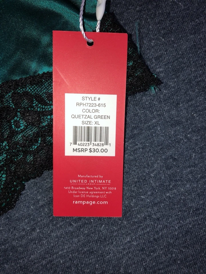 Paquete de 3 bragas de bikini Rampage para mujer satinadas sedosas lisas talla XL nuevas con etiquetas Foto 2 de 3