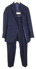 SUITSUPPLY La Spalla Men Suit UK38R Slim 2-Piece Blue Pure Wool S120 Formal