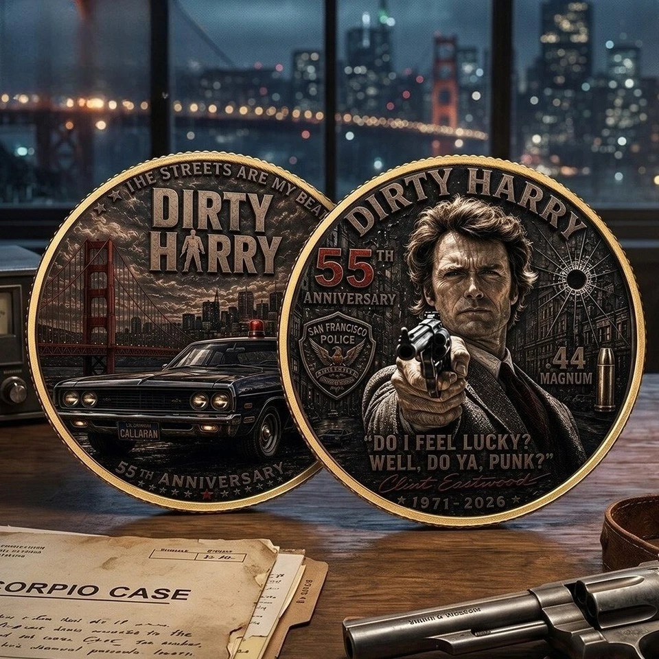 Dirty Harry 55th Anniversary Challenge Coin Limited Edition