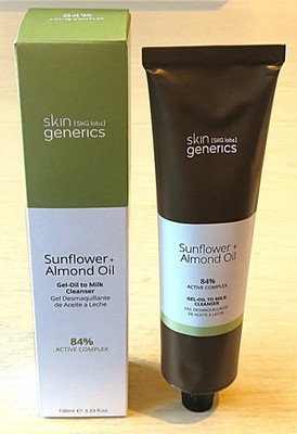 SKIN GENERICS SONNENBLUME + MANDELÖL GEL-ÖL ZU MILCH REINIGER 100ML NEU & OVP